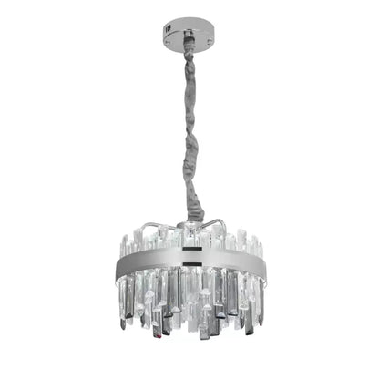 Lustre LED Cristal avec Télécommande Miguel 92W Dimable Argent