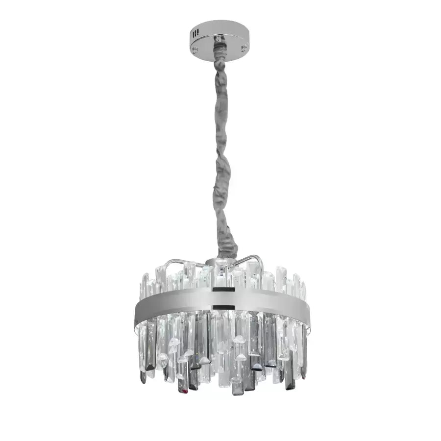 Lustre LED Cristal avec Télécommande Miguel 92W Dimable Argent