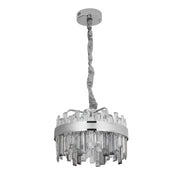 Lustre LED Cristal avec Télécommande Miguel 92W Dimable Argent