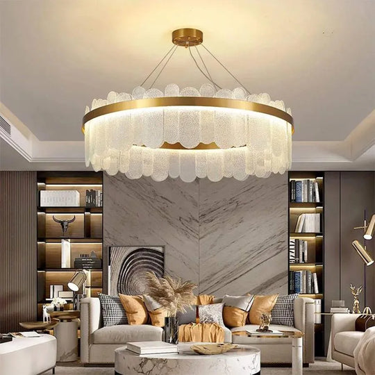Lustre LED avec télécommande Alvaro 128W réglable candélabre doré Cristal titre par défaut Alessandro Design