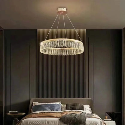 Lustre LED avec télécommande Zareef 80 W, doré