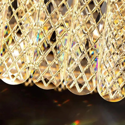 Lustre LED avec télécommande Zareef 80 W, doré