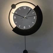 Applique Murale LED Décorative Luna 83W Diamètre 120CM Lumière Froid/Neutre/Chaude Noir