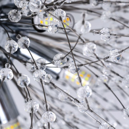 Lustre en cristal RONDO Vivace, 5x G9, diamètre 40cm, argent brillant