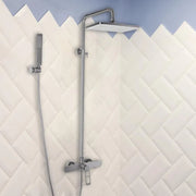 Colonne de douche, acier inoxydable SUS304, finition satinée, 9710N