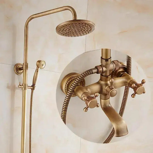 Colonne de douche, métal, or antique, OD/2044 Robinetterie et colonnes de douche Default Title Alessandro Design