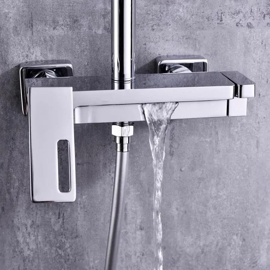 Colonne de douche, sanitaire en laiton, chromé, 9810