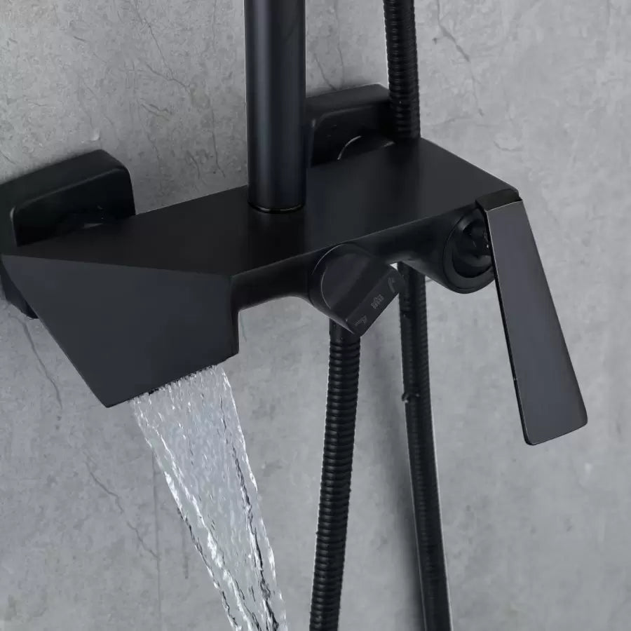 Colonne de Douche, Sanitaire Laiton, Noir, 6720H