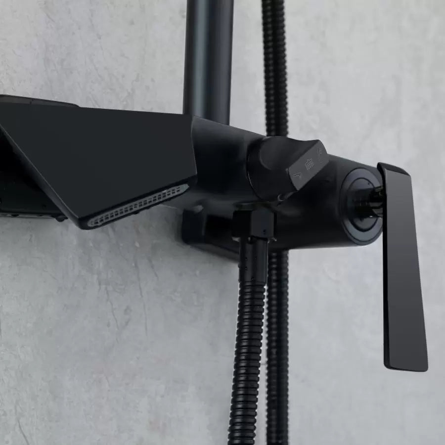 Colonne de Douche, Sanitaire Laiton, Noir, 6720H