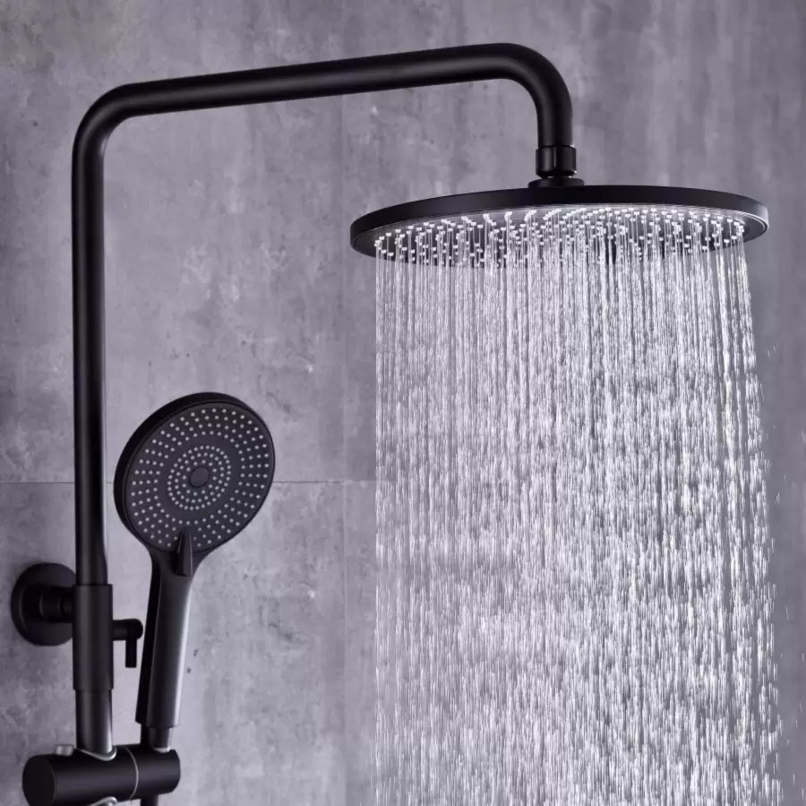 Colonne de Douche, Sanitaire Laiton, Noir, 9810H