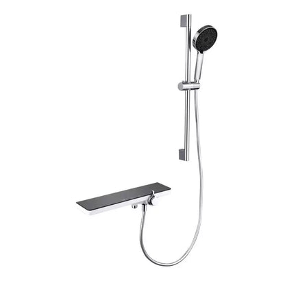 Colonne de douche en acier inoxydable brillant noir argent 11211BH/C