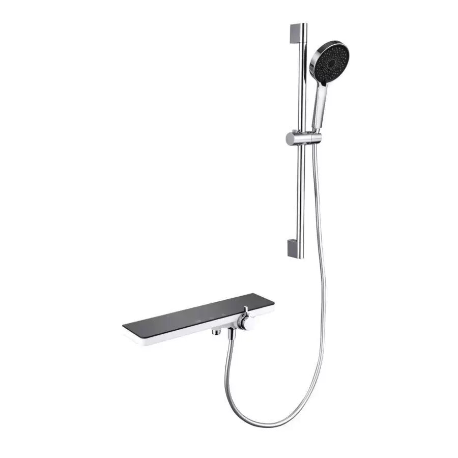 Colonne de douche en acier inoxydable brillant noir argent 11211BH/C