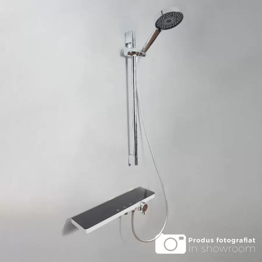 Colonne de douche en acier inoxydable brillant noir argent 11211BH/C