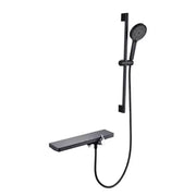 Colonne de douche en acier inoxydable brillant noir argent 11211H