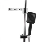 Colonne de douche avec écran LCD, acier inoxydable, noir, argent, SJG/006