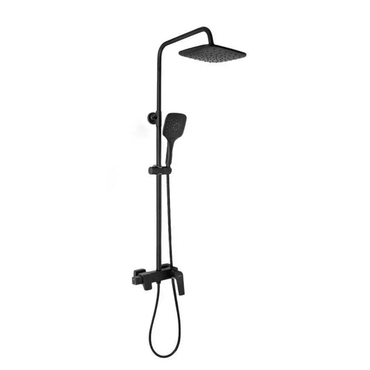 Colonne de douche, acier inoxydable SUS304, noir, 9910H