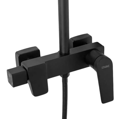 Colonne de douche, acier inoxydable SUS304, noir, 9910H