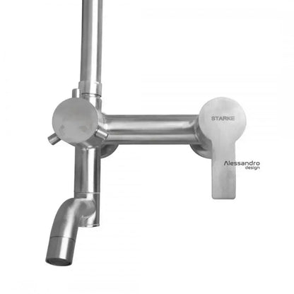 Colonne de douche, acier inoxydable SUS304, satiné, LY004