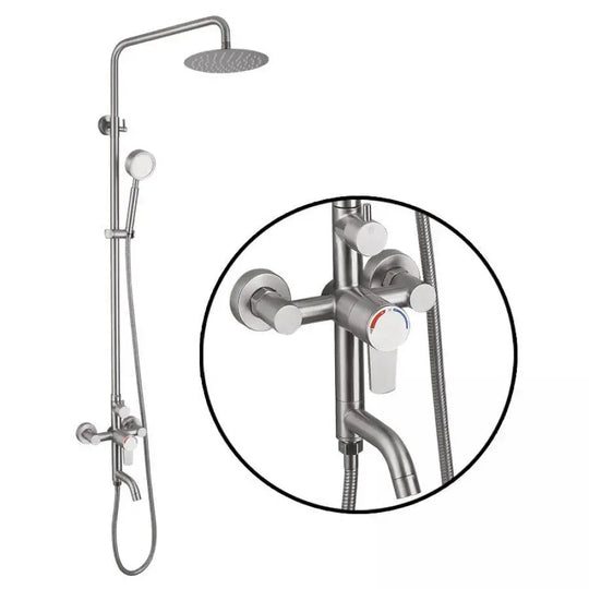 Colonne de douche, acier inoxydable SUS304, satiné, N/LY0C2 Titre par défaut Alessandro Design