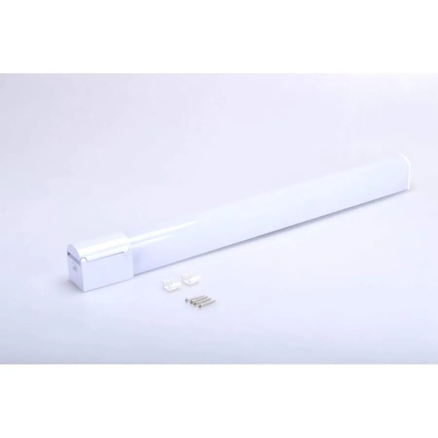 Luminaire LED pour salle de bain avec prise Anfisa 15W 4000K IP44 Blanc