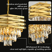 Lustre en cristal Kaison 16xE14 doré