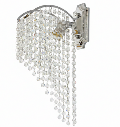 Lampe Cristal Ander 1x E14 Chrome Brillant