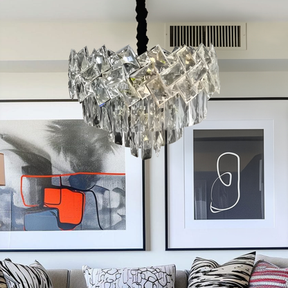 Lustre en cristal WINDSOR Nobile 5xE27, diamètre 40cm, chrome brillant, hauteur réglable