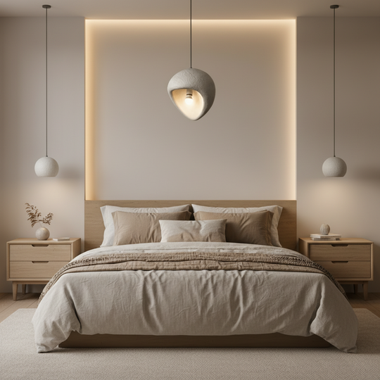 Lustre moderne AERA, 30 cm, suspendu, 1 X E27, gris, métal et mousse, lustres modernes à hauteur réglable Titre par défaut Alessandro Design