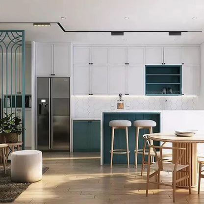 Grille LED magnétique, réglable, 6W, lumière neutre, encastrée, noire