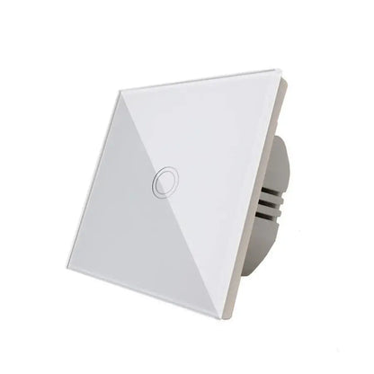 Verre sécurisé blanc avec interrupteur tactile simple