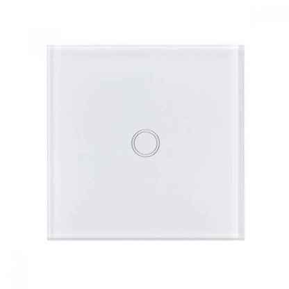 Verre sécurisé blanc avec interrupteur tactile simple