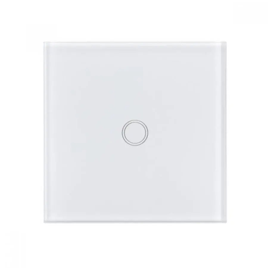 Verre sécurisé blanc avec interrupteur tactile simple