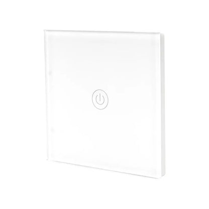 Tête de commutation tactile en verre sécurisé blanc