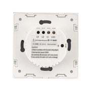 Tête de commutation tactile en verre sécurisé blanc