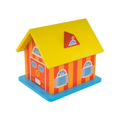 Tirelire jouet pour pièces et billets, 3 pièces, multicolore, en bois