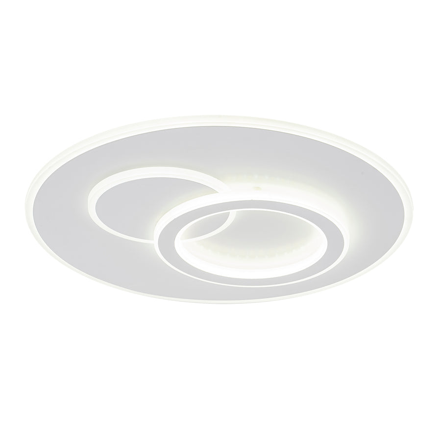 Lustre LED avec télécommande NOLUX 120W, Rond, Lumière Froide/Chaude/Neutre, Dimmable, Blanc
