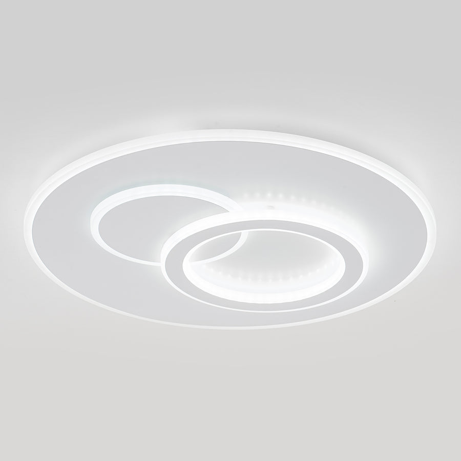 Lustre LED avec télécommande NOLUX 120W, Rond, Lumière Froide/Chaude/Neutre, Dimmable, Blanc