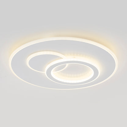 Lustre LED avec télécommande NOLUX 120W, Rond, Lumière Froide/Chaude/Neutre, Dimmable, Blanc