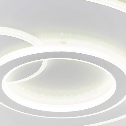 Lustre LED avec télécommande NOLUX 120W, Rond, Lumière Froide/Chaude/Neutre, Dimmable, Blanc