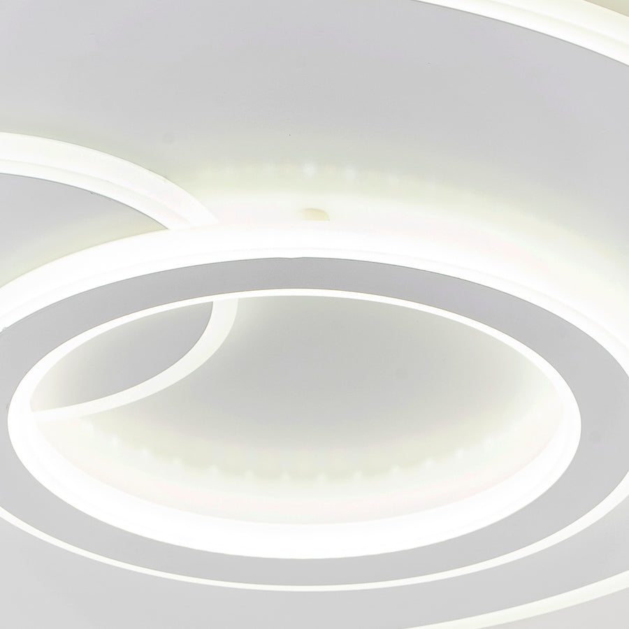 Lustre LED avec télécommande NOLUX 120W, Rond, Lumière Froide/Chaude/Neutre, Dimmable, Blanc