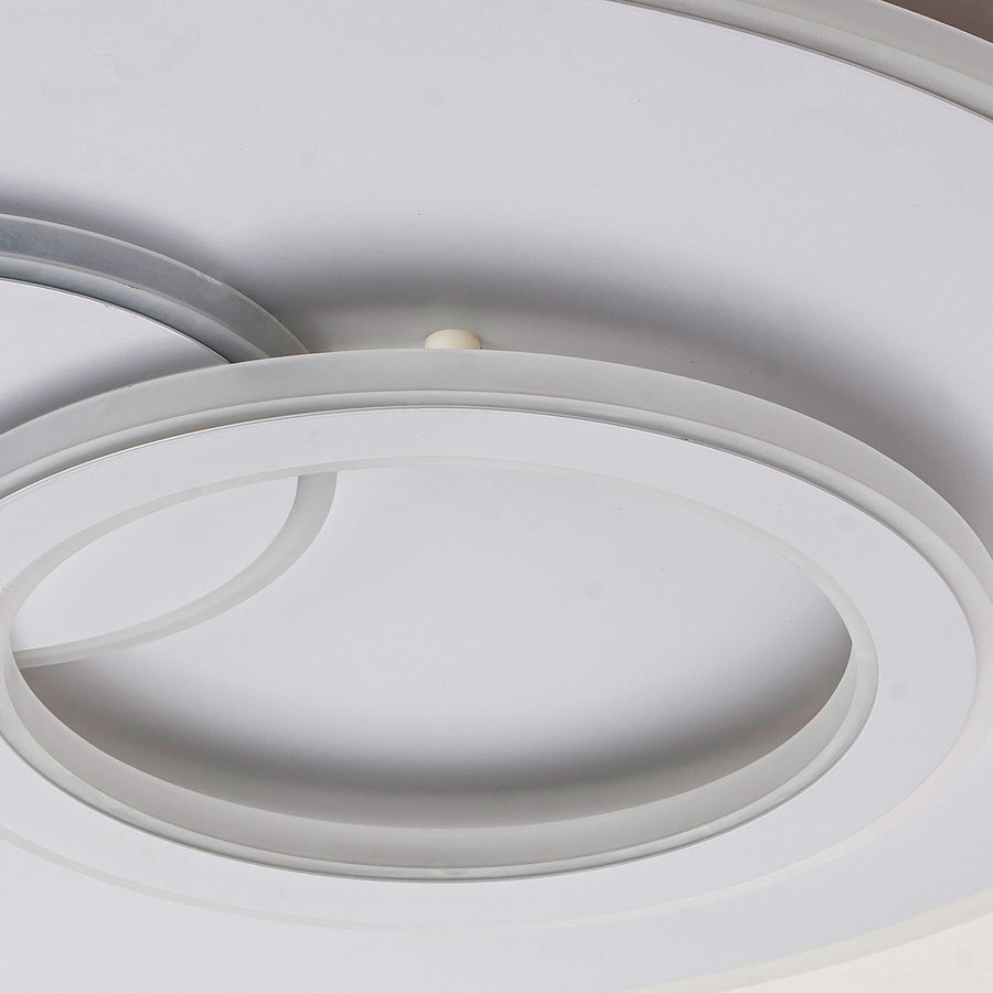 Lustre LED avec télécommande NOLUX 120W, Rond, Lumière Froide/Chaude/Neutre, Dimmable, Blanc