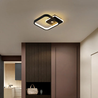 Lustre LED avec détecteur de mouvement PS510BK, 16W, lumière froide/chaude/neutre 3000K/4000K/6000K, métal et acrylique