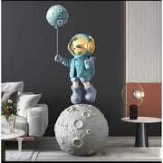 Lustre LED Astronaute en Résine Bleue