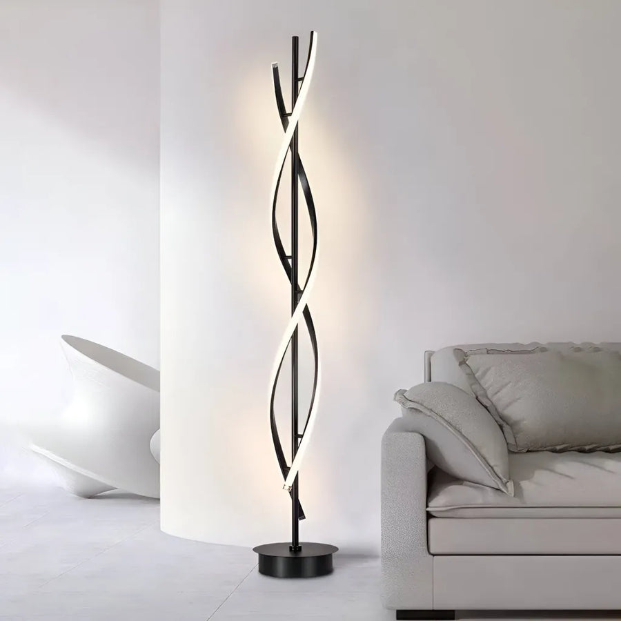 Lampe LED Upsilon, 27W, 3000K/4000K/6000K, Métal et Acrylique, Noir