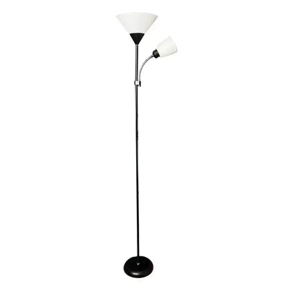 Lampe Rory 2x E27 Blanc Noir