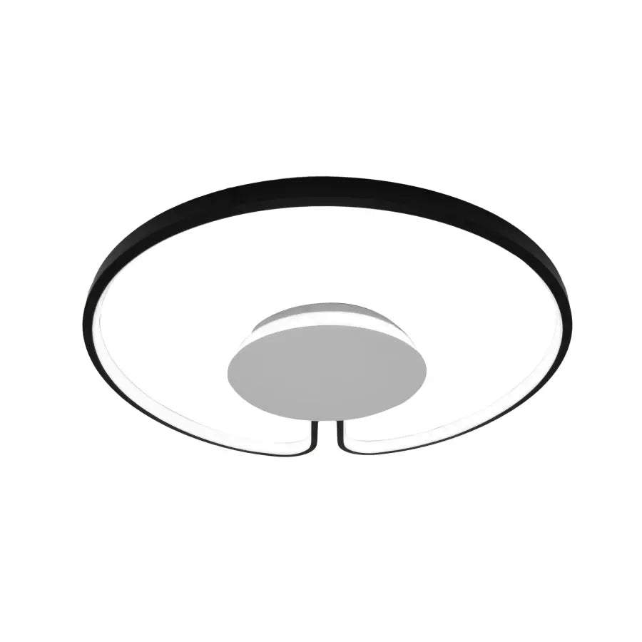 Lustre LED ADARA 90W, Rond, Lumière neutre, 4000K, Noir