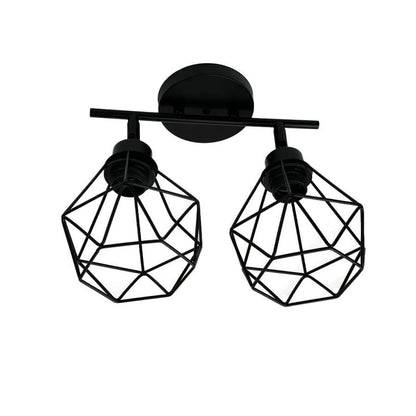 Lustre Aerope, 2x E27, Métal, Noir