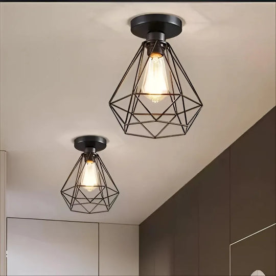 Lustre Aethra, 1x E27, métal, lustres industriels noirs Titre par défaut Alessandro Design