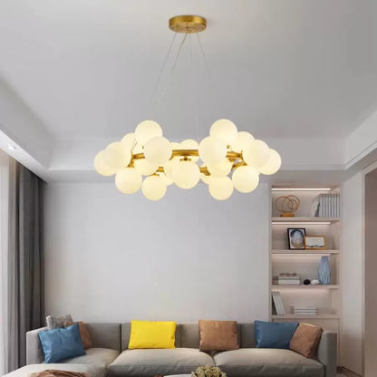 Lustre Arianna 25x G9 en or blanc