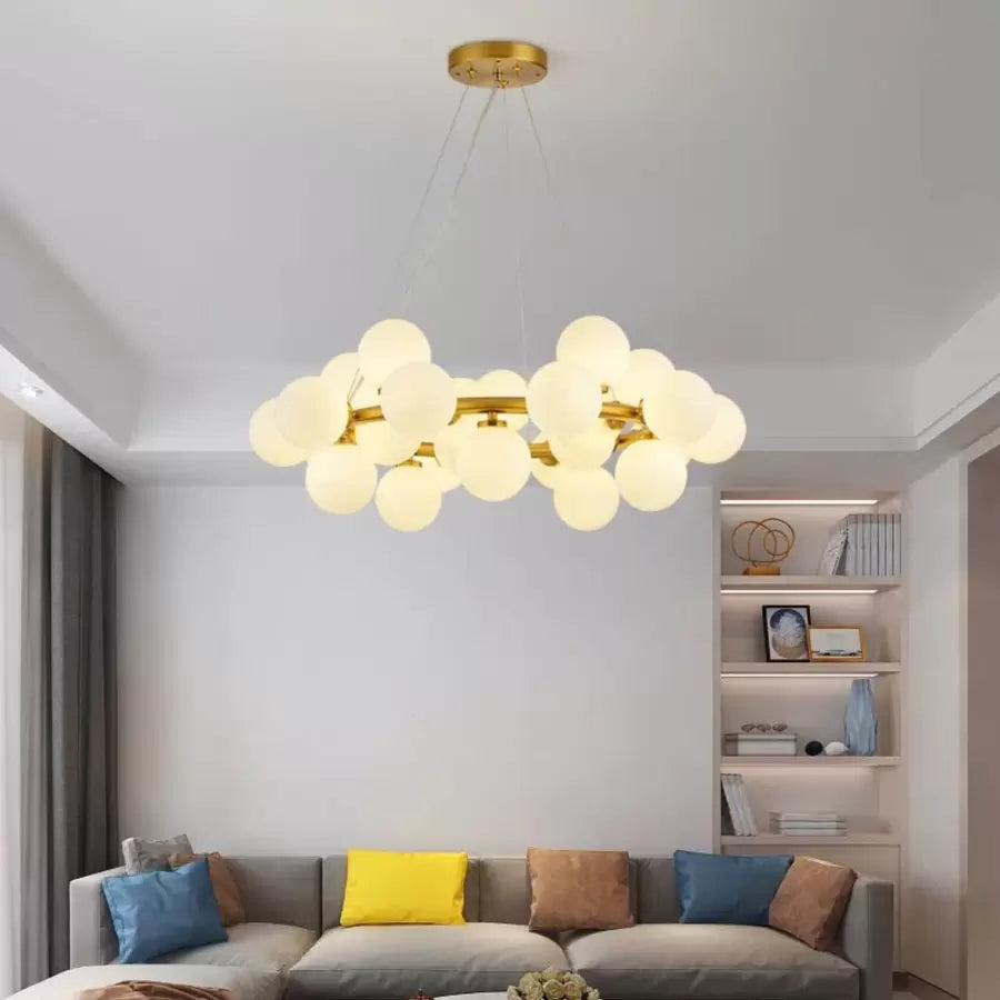 Lustre Arianna 25x G9 en or blanc